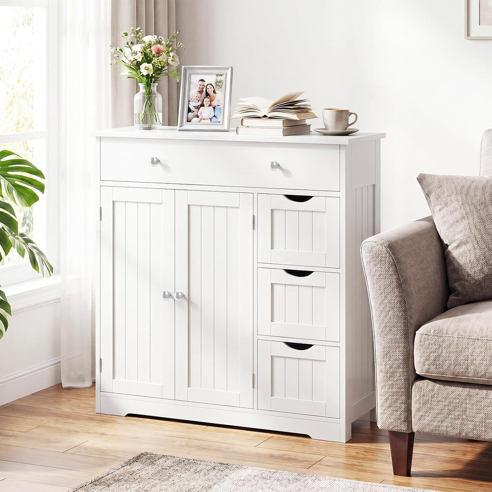 Bathroom Floor Cabinet with Concealed Storage