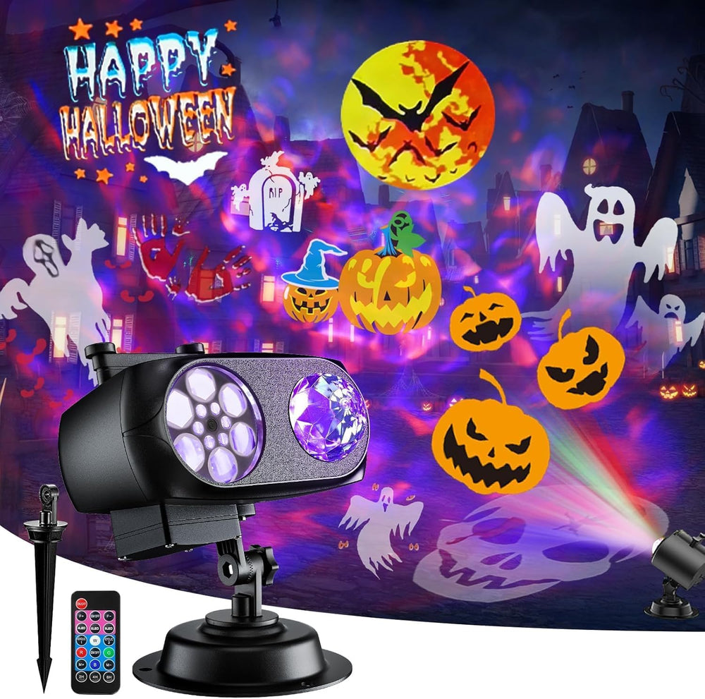 Brighter Halloween Projector Lights, 2026 Upgraded Halloween Decorations Holi...