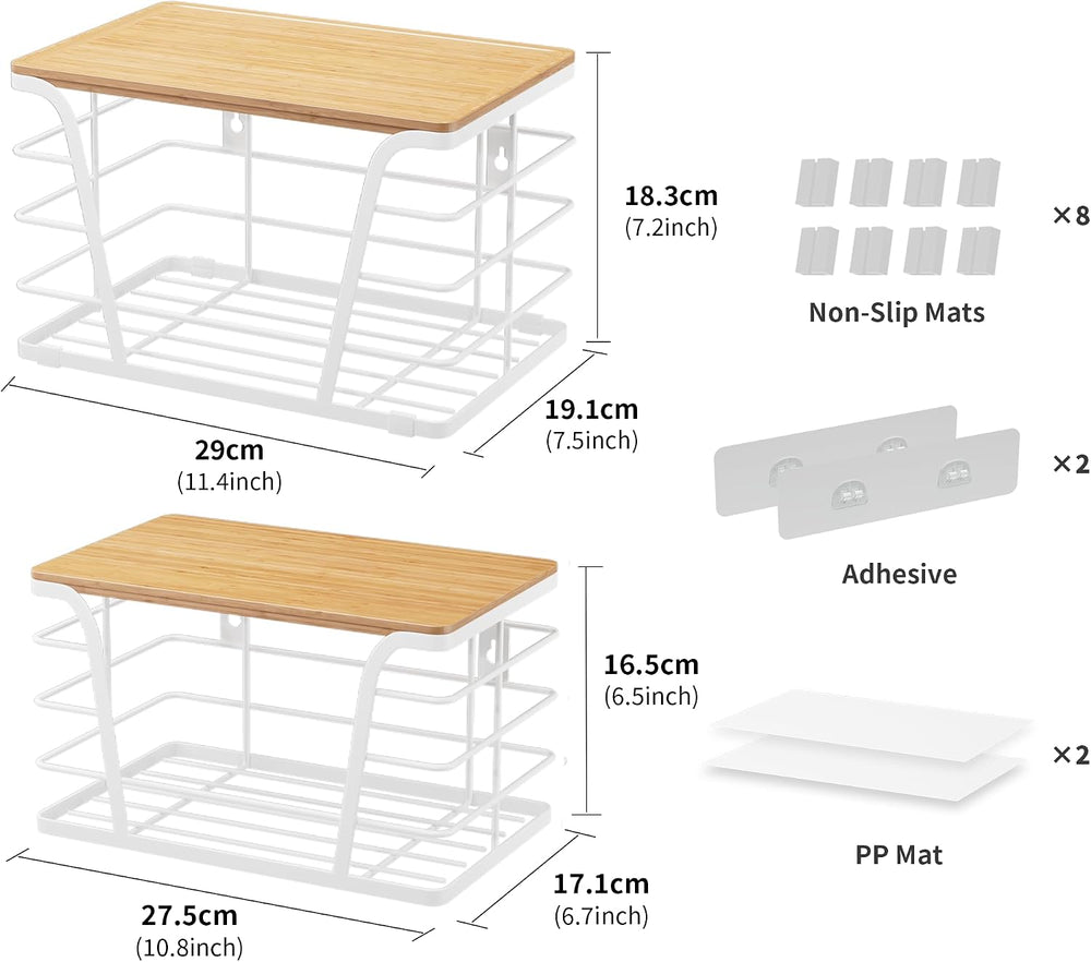 TIDIIABODE 2 Pack Kitchen Organization for Onions,Potatoes - Fruit Basket for...
