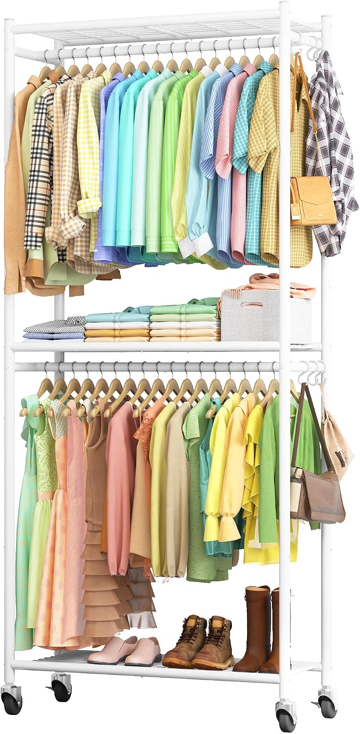 Sakugi Clothes Rack - 33.0" x 12.2" x 79.5" Clothing Rack with...