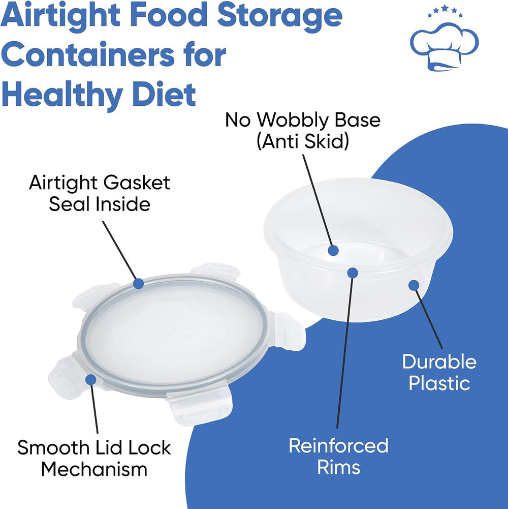 Chef's Path 32 Piece Airtight Food Storage Containers with Easy Snap Lids...