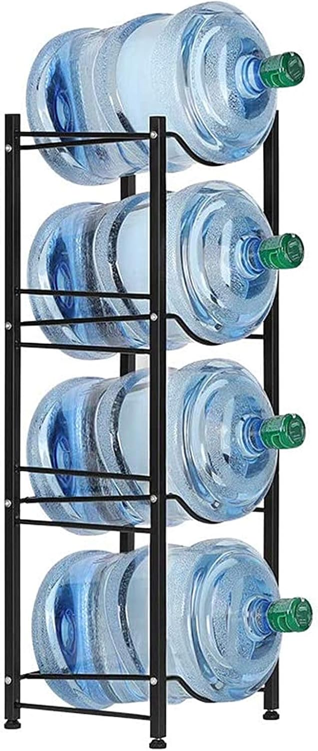 LIANTRAL Water Cooler Jug Rack, 4-Tier Heavy Duty Water Bottle Holder Storage...