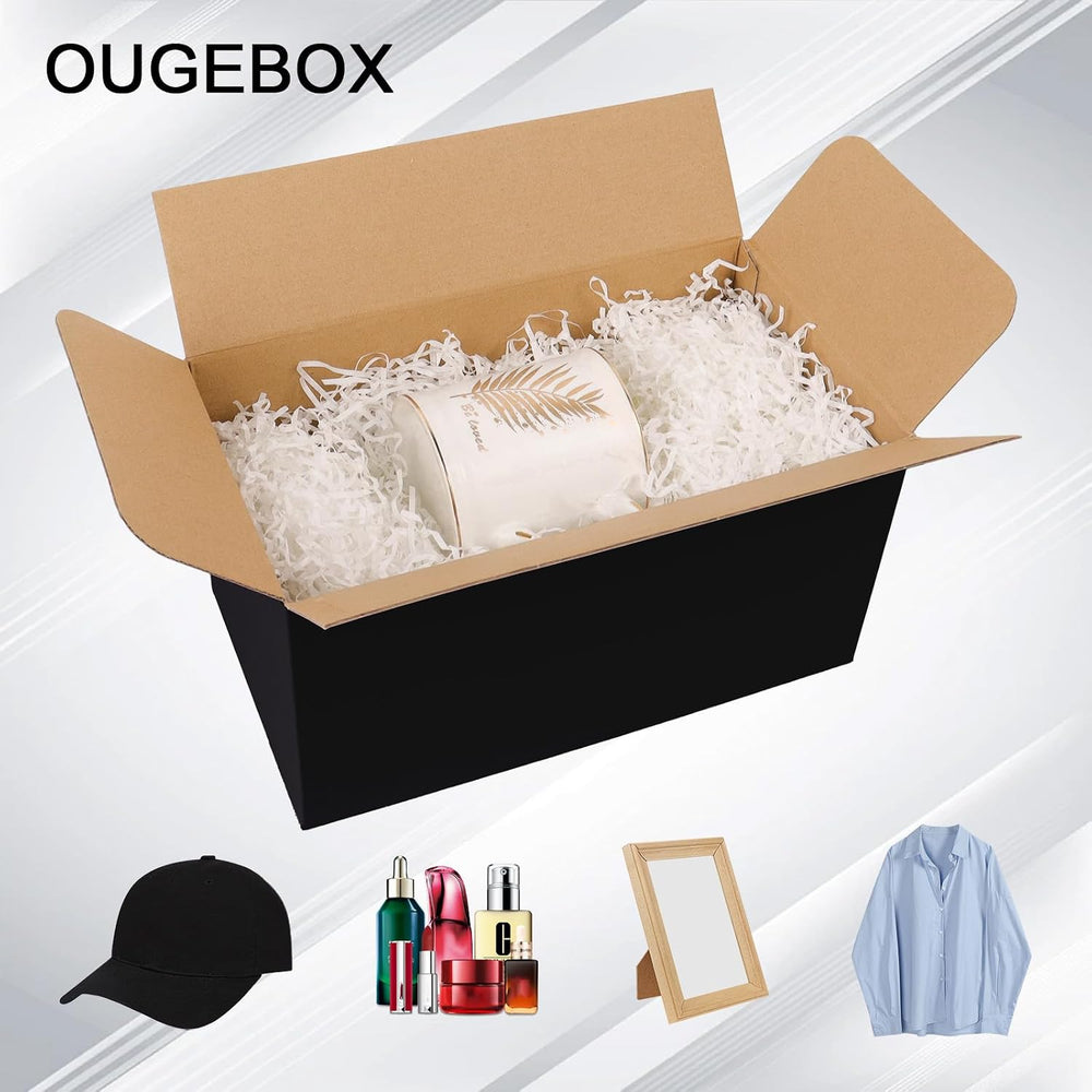 30 Pack 11x6x6 Black Shipping Boxes Medium, Mailer Cardboard Boxes for Shippi...