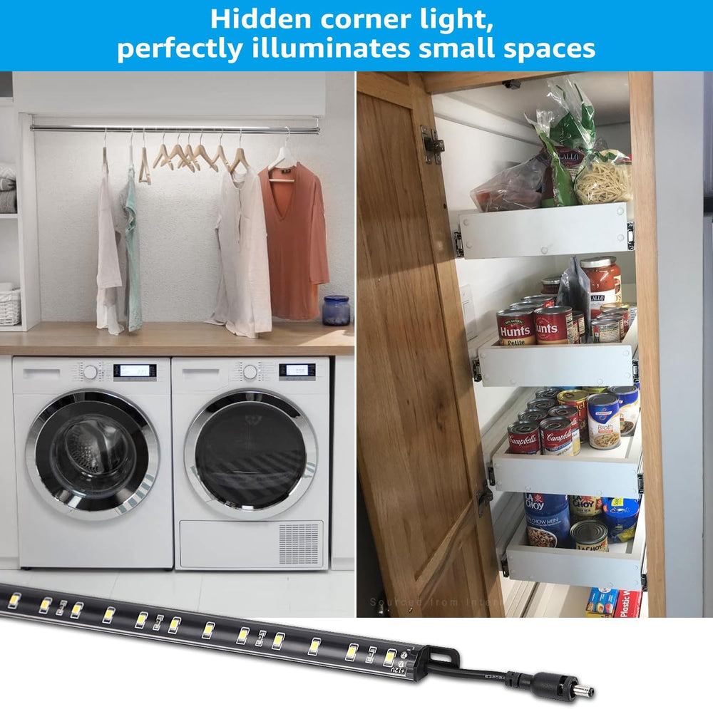 TORCHSTAR 6pcs 12 Inch LED Safe Lighting Kit, Motion Sensor, 5000K