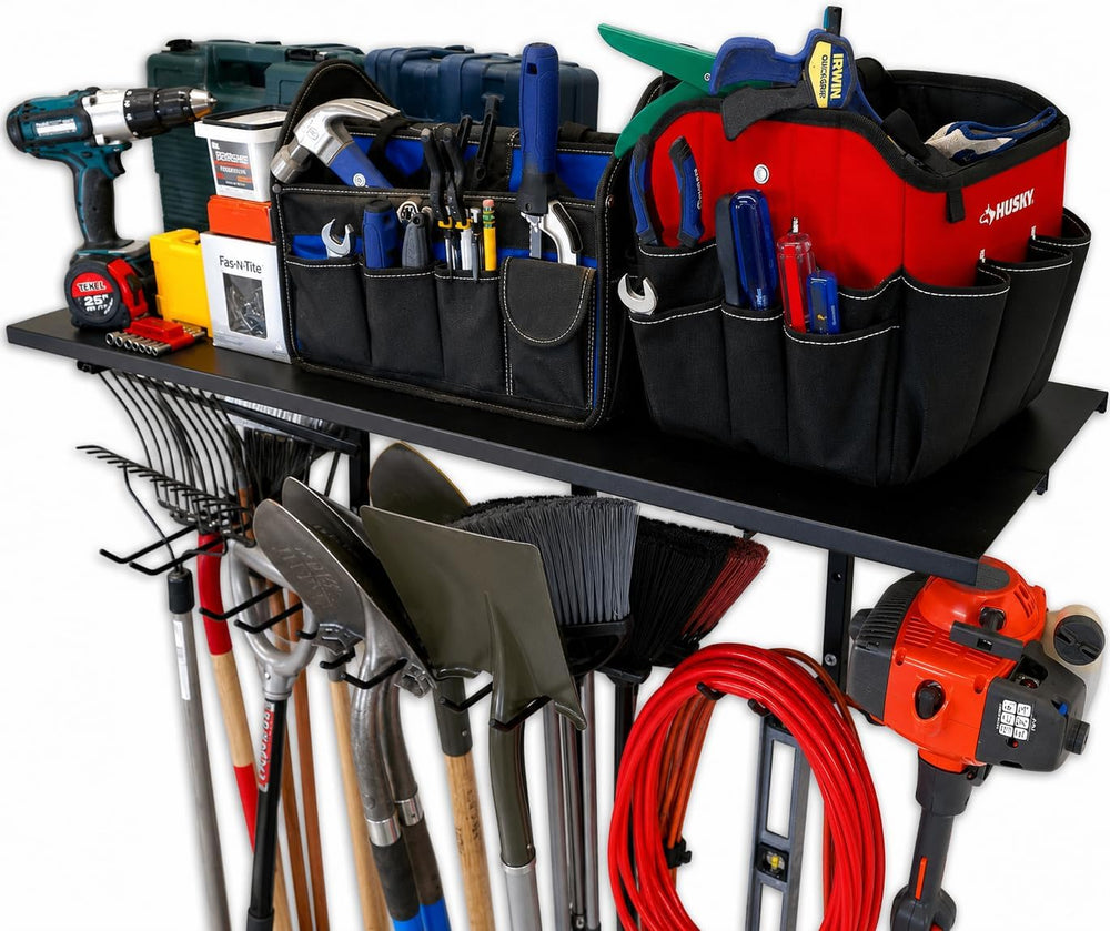 StoreYourBoard Tool Max Garage Storage Rack Shelf – Adjustable Wall Mount Gar...