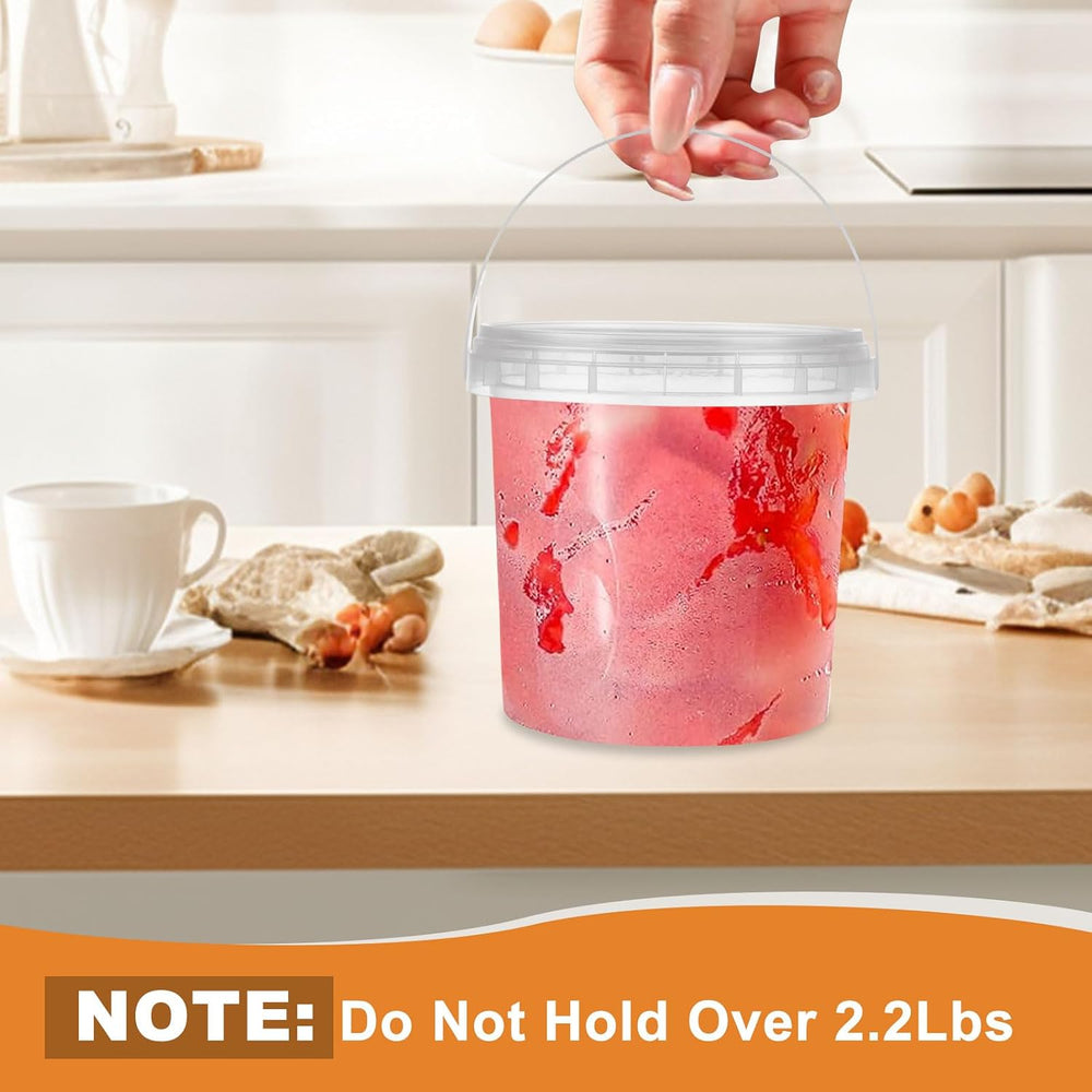 AKOLAFE 30Pack 32oz Deli Containers with Lids Deli Cups 32 oz Soup Containers...