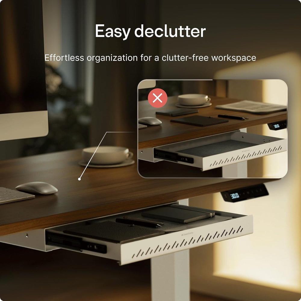 Desktronic Under Desk Drawer — Hidden Under-Desk Storage Organizer, Easy Inst...