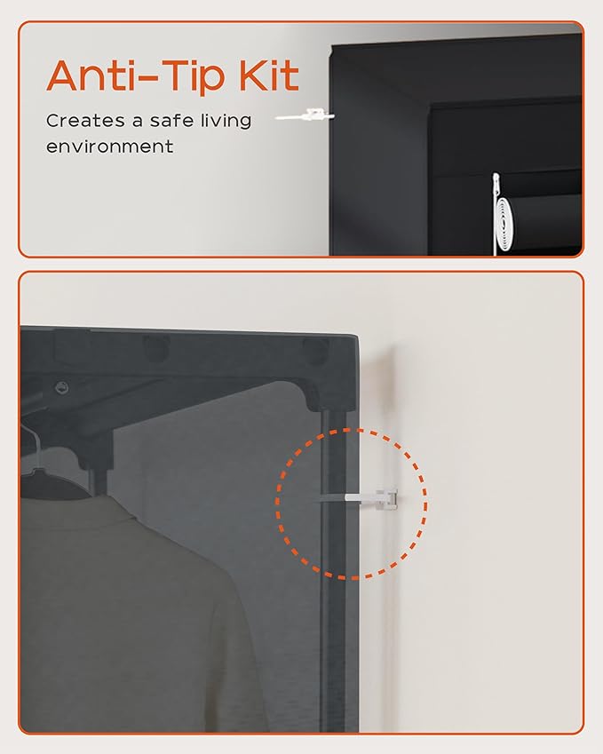 Portable Closet, 81.5 Inch Extra Large Capacity Wardrobe Closet