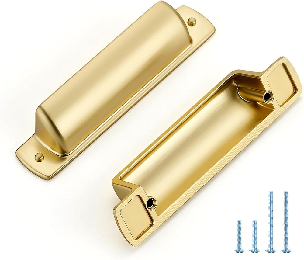 JOY DECOR Brushed Gold Cabinet Pulls Cabinet Handles, 3 Inch, 30 Pack