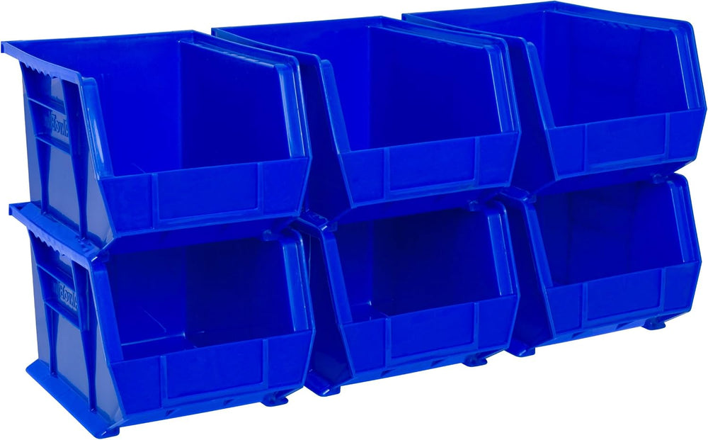 Akro-Mils 30239 AkroBins Plastic Storage Bins, 11"x8"x7", blue...