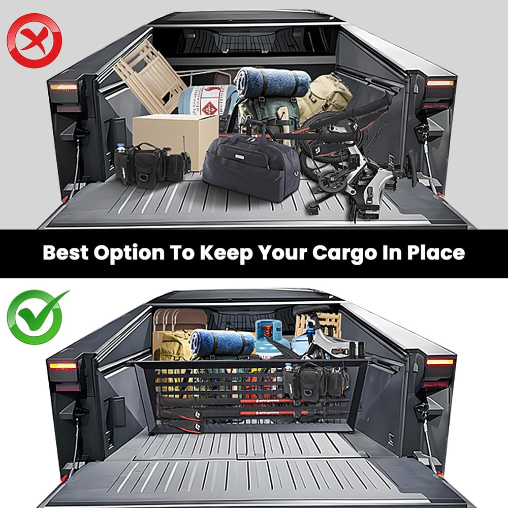 Truck Bed Divider for Tesla Cybetruck Accessories 2023-2026, Adjustable Cargo...