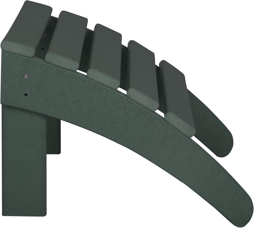 WestinTrends Outdoor Patio Adirondack Ottoman Foot Rest, All Weather Poly Lum...
