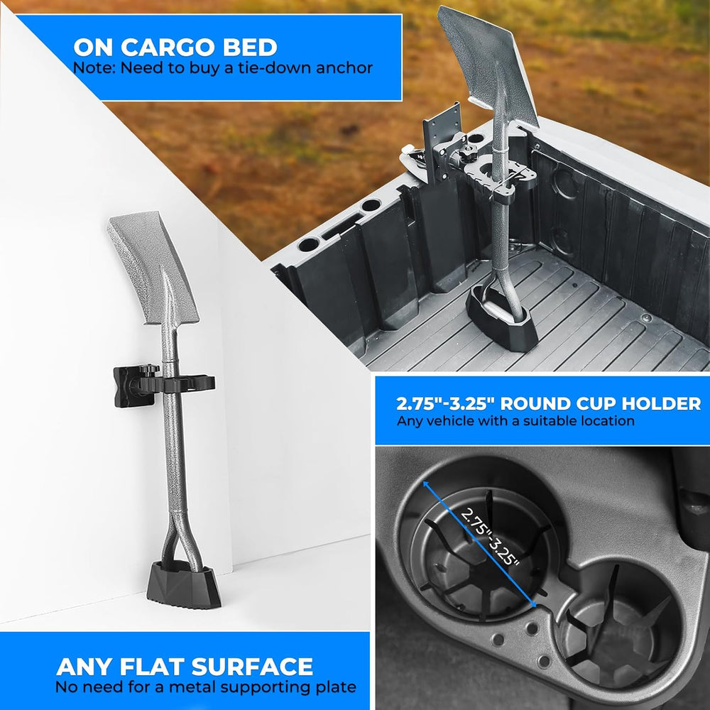 KEMIMOTO UTV Hunting Tool Holder, Compatible with Polaris Ranger General