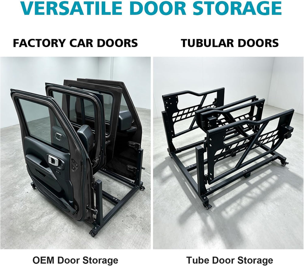 SUNPIE Door Storage Hanger Cart for Jeep Wrangler & Gladiator