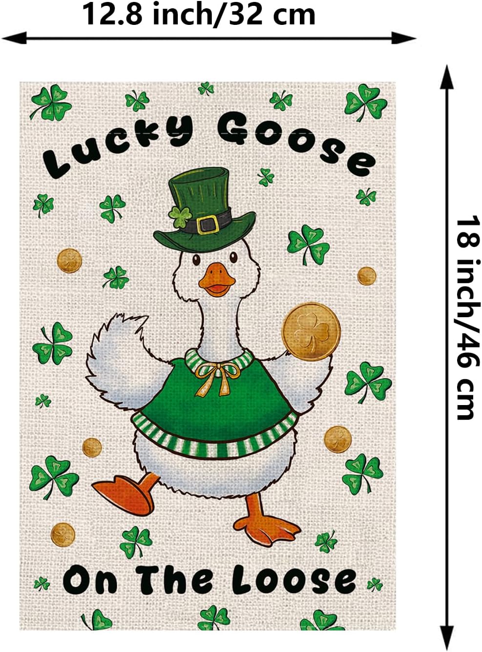 Seasonal Garden Flags - Funny Goose Double Sided Flags Set of 11 Holiday Farm...
