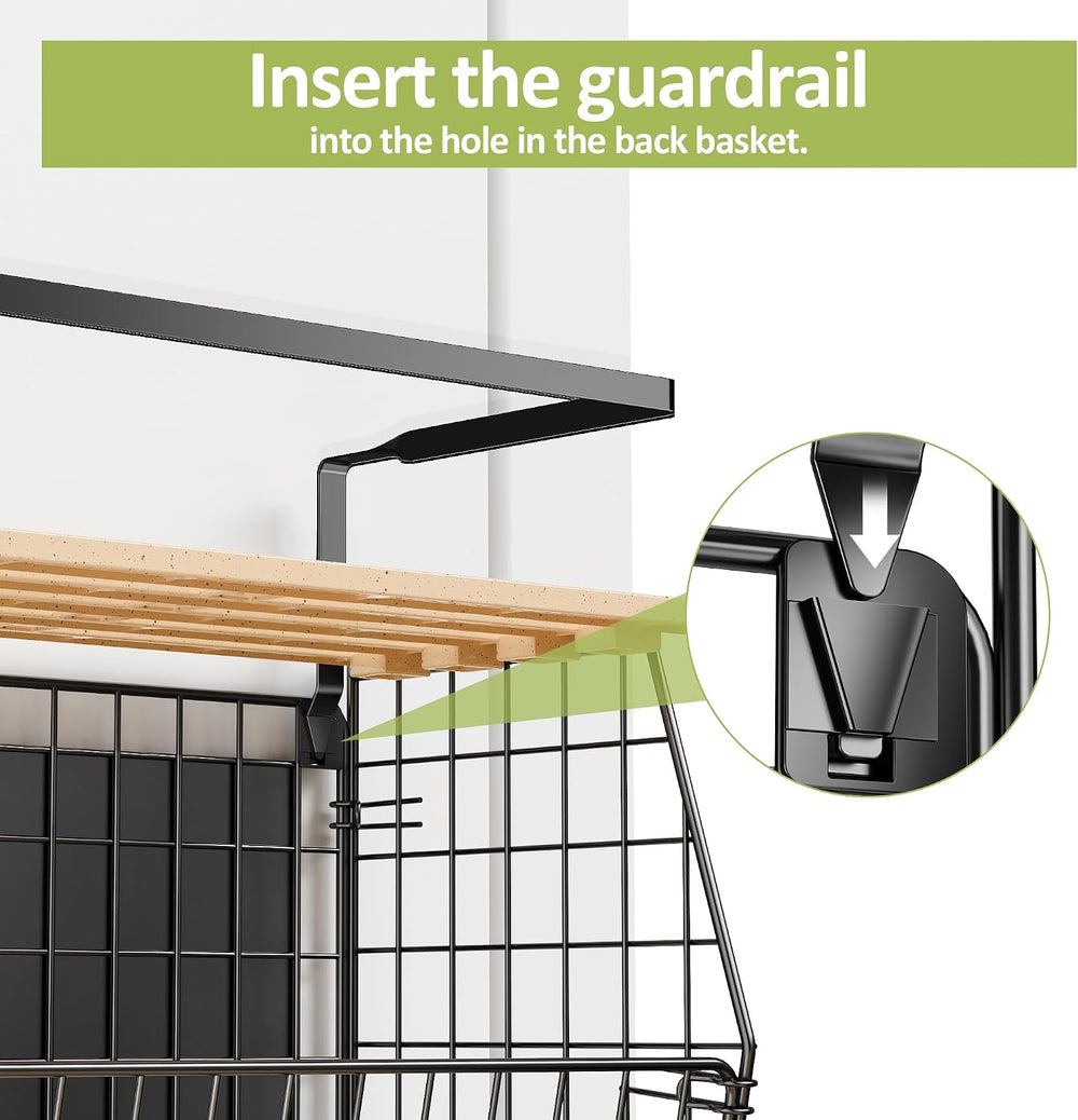 2 Pack Magnetic Shelf for Fridge, Fruit Potato Onion Storage Bins