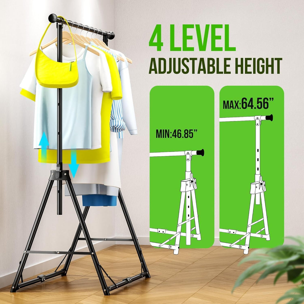 MAXLEAD HOME Clothes Rack Foldable Clothing Rack, 64.5''H Collapsible...