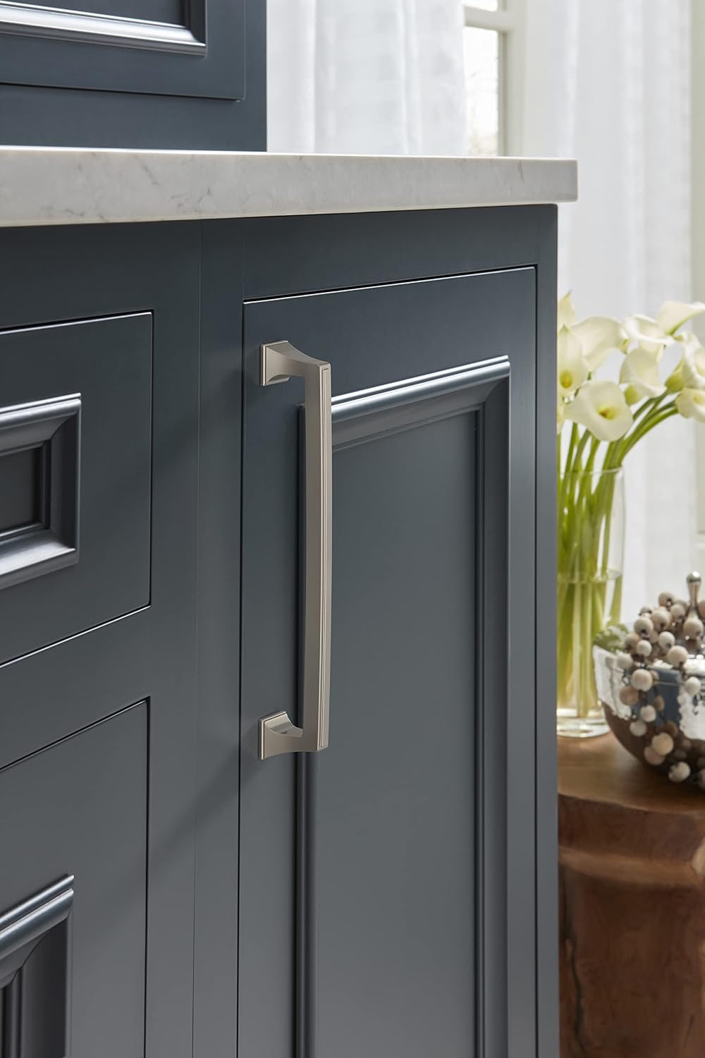 Amerock 8" Mulholland Satin Nickel Drawer Pull