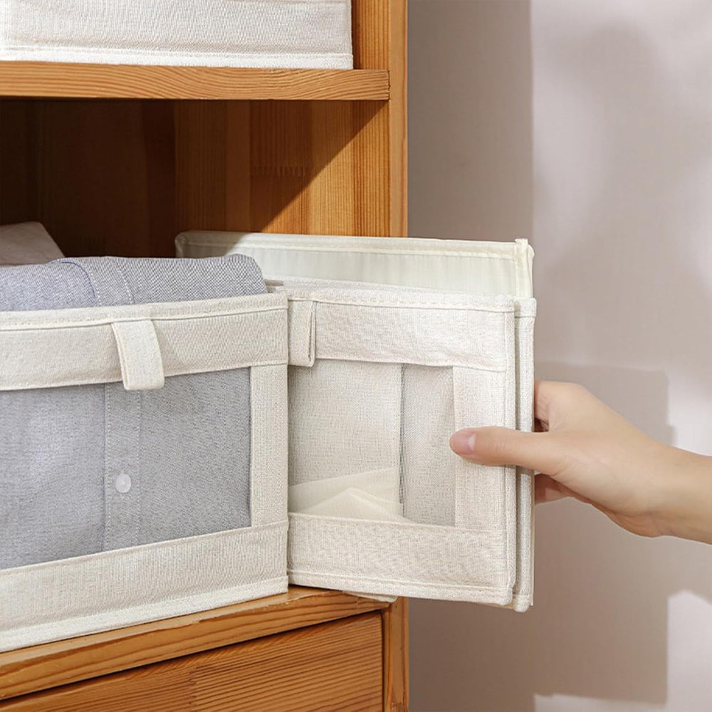Linen Closet Organizers And Storage, 6 Pack Closet Storage Bins Linen Closet ...