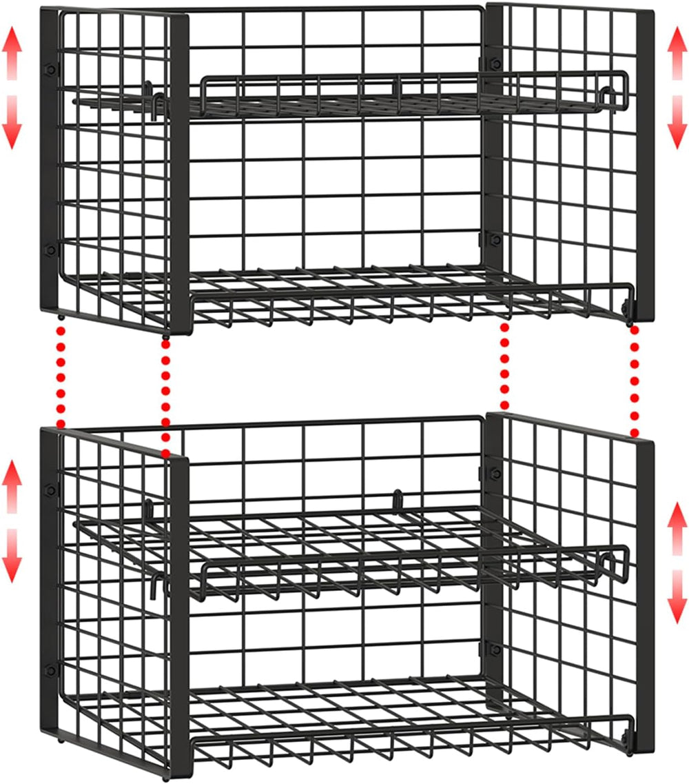 3 Tier Stackable Can Rack Organizer, Adjustable Can Holder for Pantry