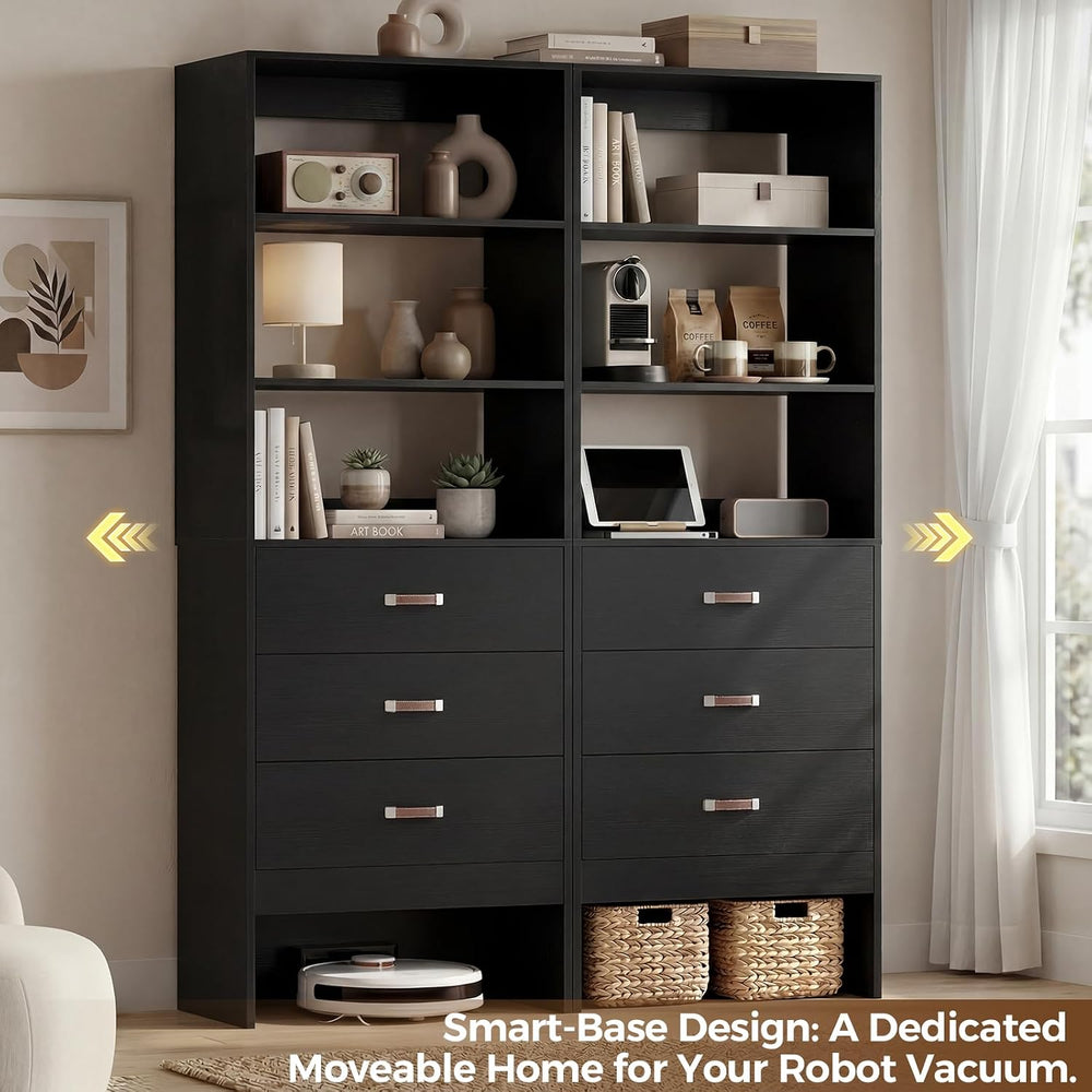 Armocity 4FT Closet System with Leather Handles, 48" Walk-in Closets Sto...
