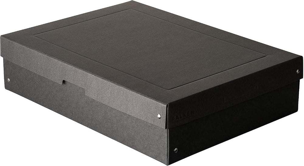 FALKEN Original PureBox Black Made in Germany 100 mm High DIN A3 Storage Box ...