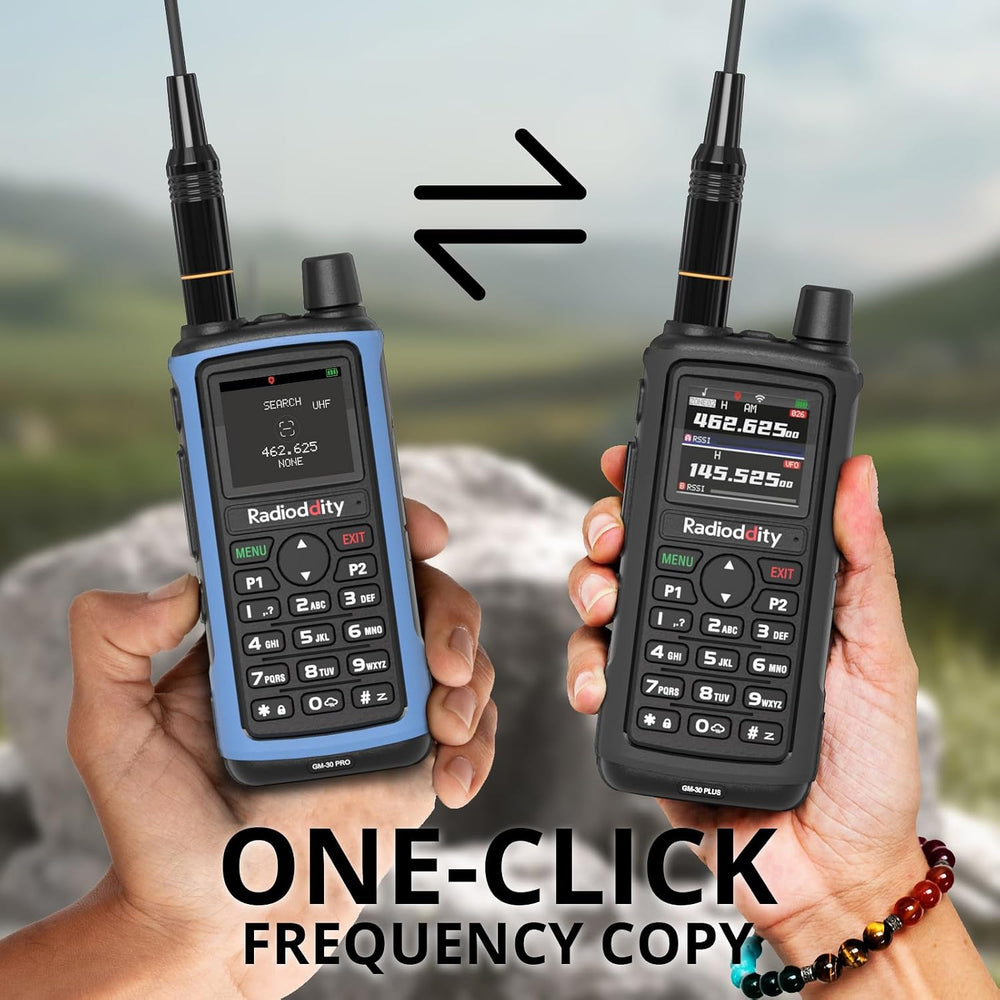 Radioddity GM-30 Pro GMRS Handheld Radio, App Wireless Programming, 1 Pack