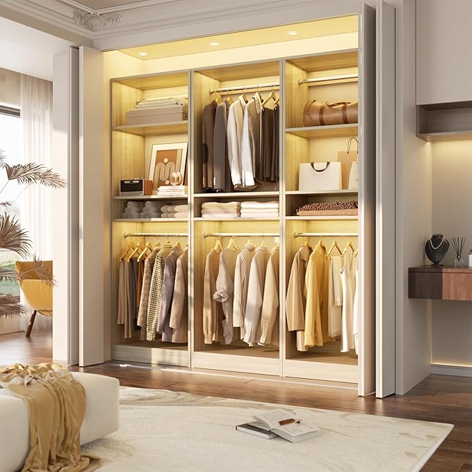 Unikito 25” Closet System, Freestanding Closets Organizer Wardrobe