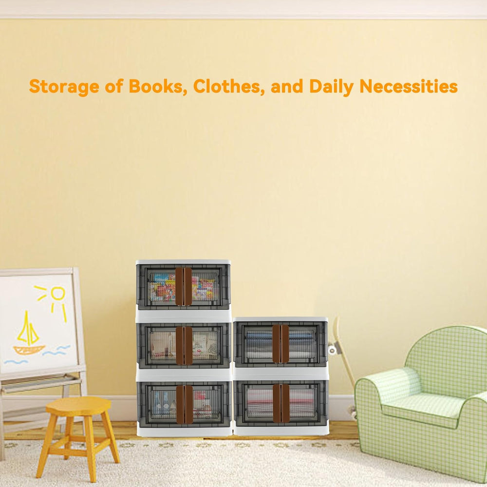 Storage Box, Plastic Cabinet, 8.4 Gallon (32L) Capacity (Each One), 4 Packs, ...