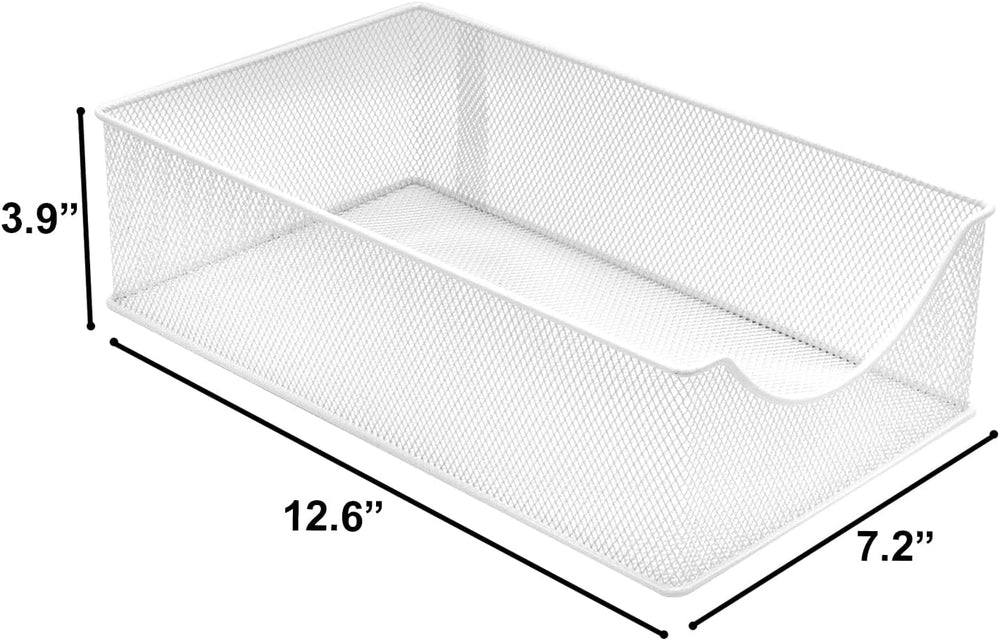 Sorbus Pull-Out Under Sink Organizer, Mesh Construction (White, 1 Pack)