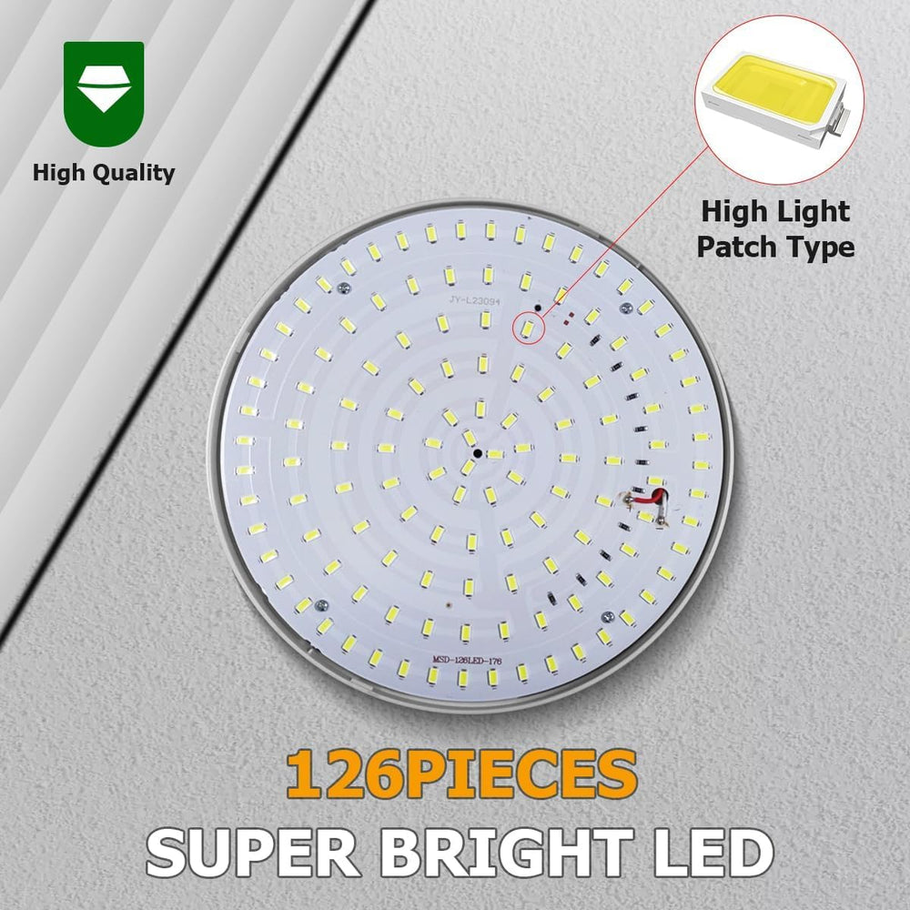 Solar Camping Lantern 126 LED, Rechargeable Hanging Tent Light