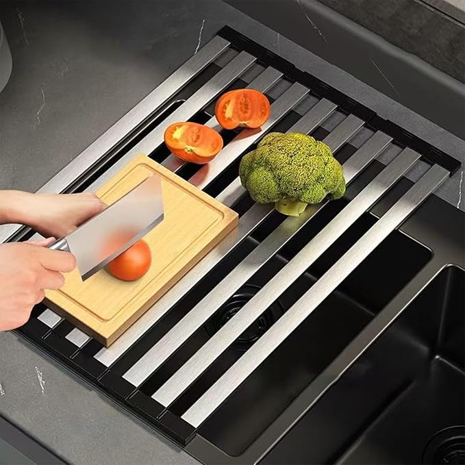 Foldable Dish Drying Rack, Over The Sink Dish Drying Rack ，Dish Drying mat，Dish