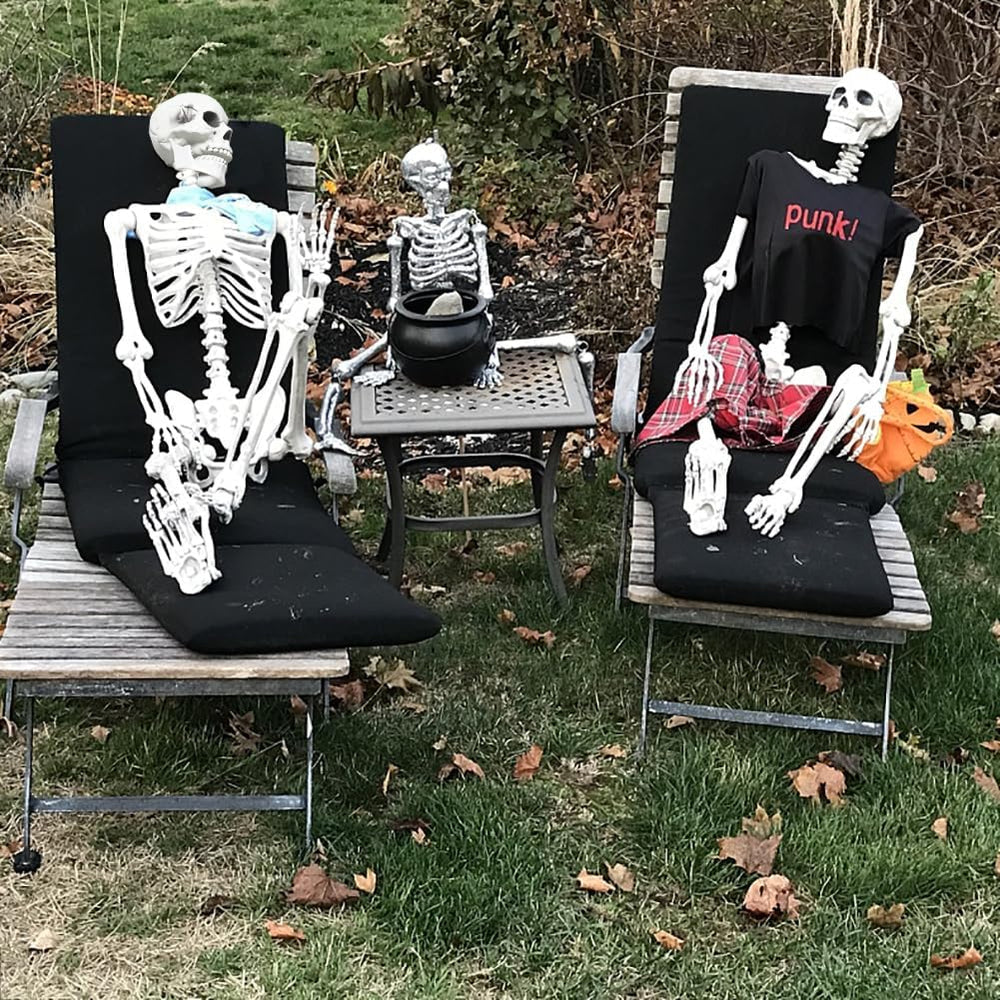 5.9FT Skeleton Halloween Full Size, Life Size Skeleton with Posable Joints