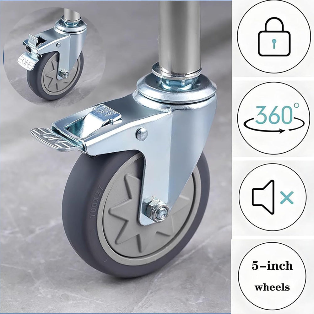 Commercial Laundry Cart Foldable Laundry Carts with Wheels (400L), 12 Bushel ...
