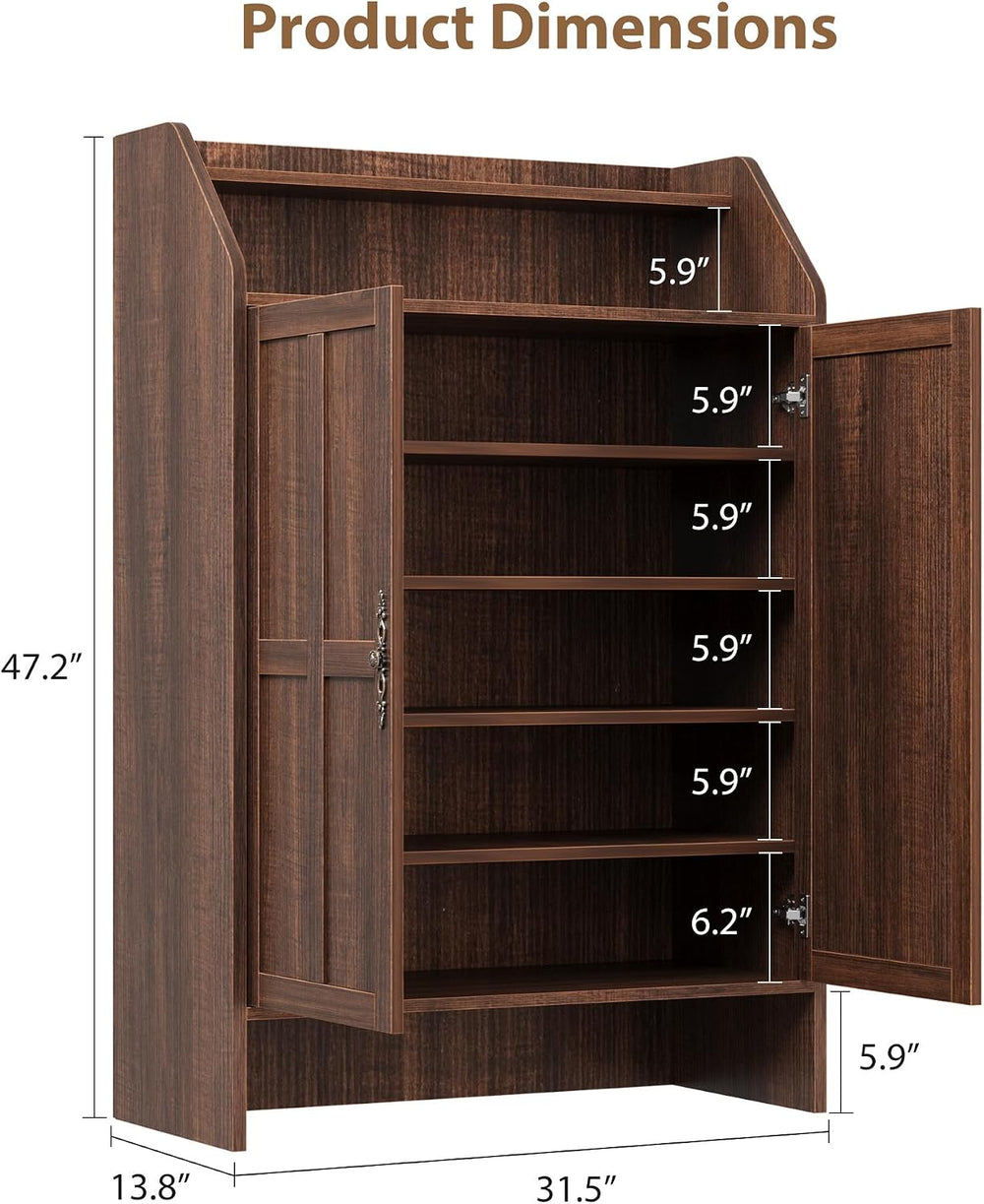 GarveeHome Shoe Storage Cabinet with 2 Doors