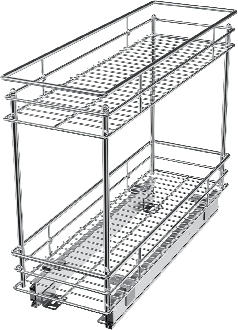 LOVMOR Pull Out Cabinet Organizer and Storage (5" W x 21" D) 2-Tier...
