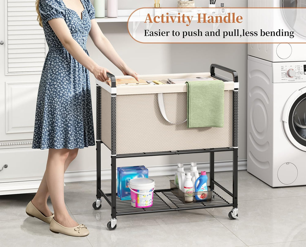 Laundry Hamper cart with wheels: