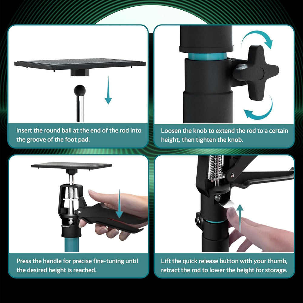 Adjustable Support Pole, Cabinet Jacks for Installing Cabinets, Telescoping S...