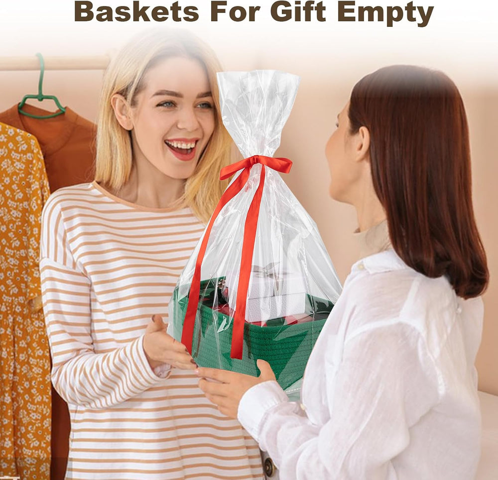 OIASKET 3 Pack Small Storage Baskets for Organizing, Cute Woven Decorative Gi...