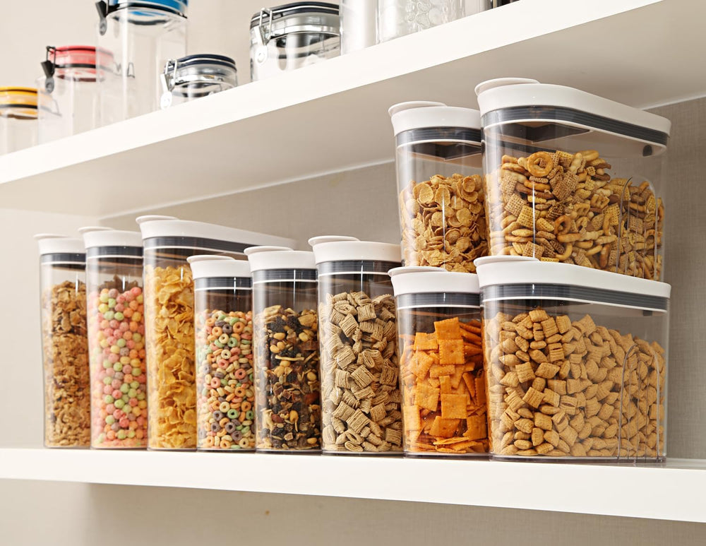 Felli Airtight Cereal Containers 3.3 Qt, Stackable BPA-Free Acrylic Cereal Di...