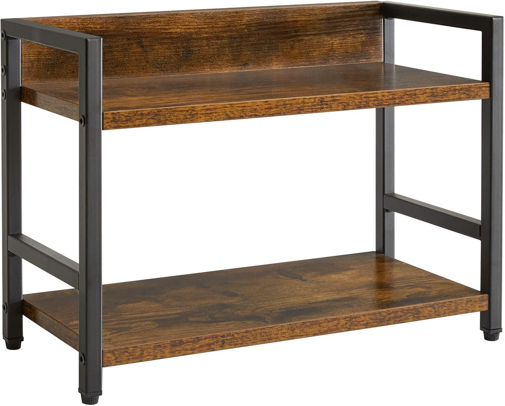 IBUYKE 2-Tier Spice Rack,Kitchen Countertop Organizer,Brown TLJ002H