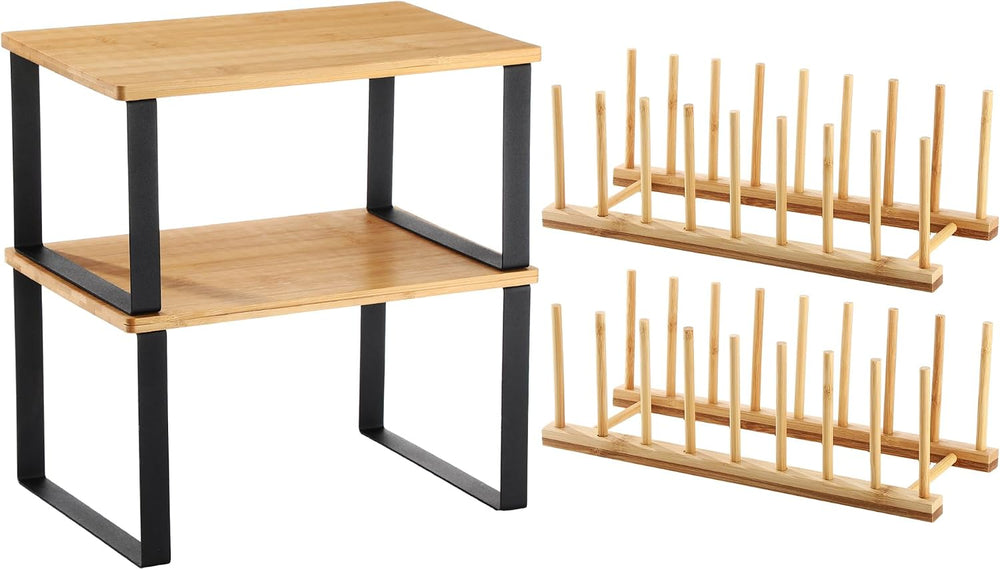 4 Pcs Kitchen Organizer Accessories Set for Cabinet, Light, 11.8 x 7.9''