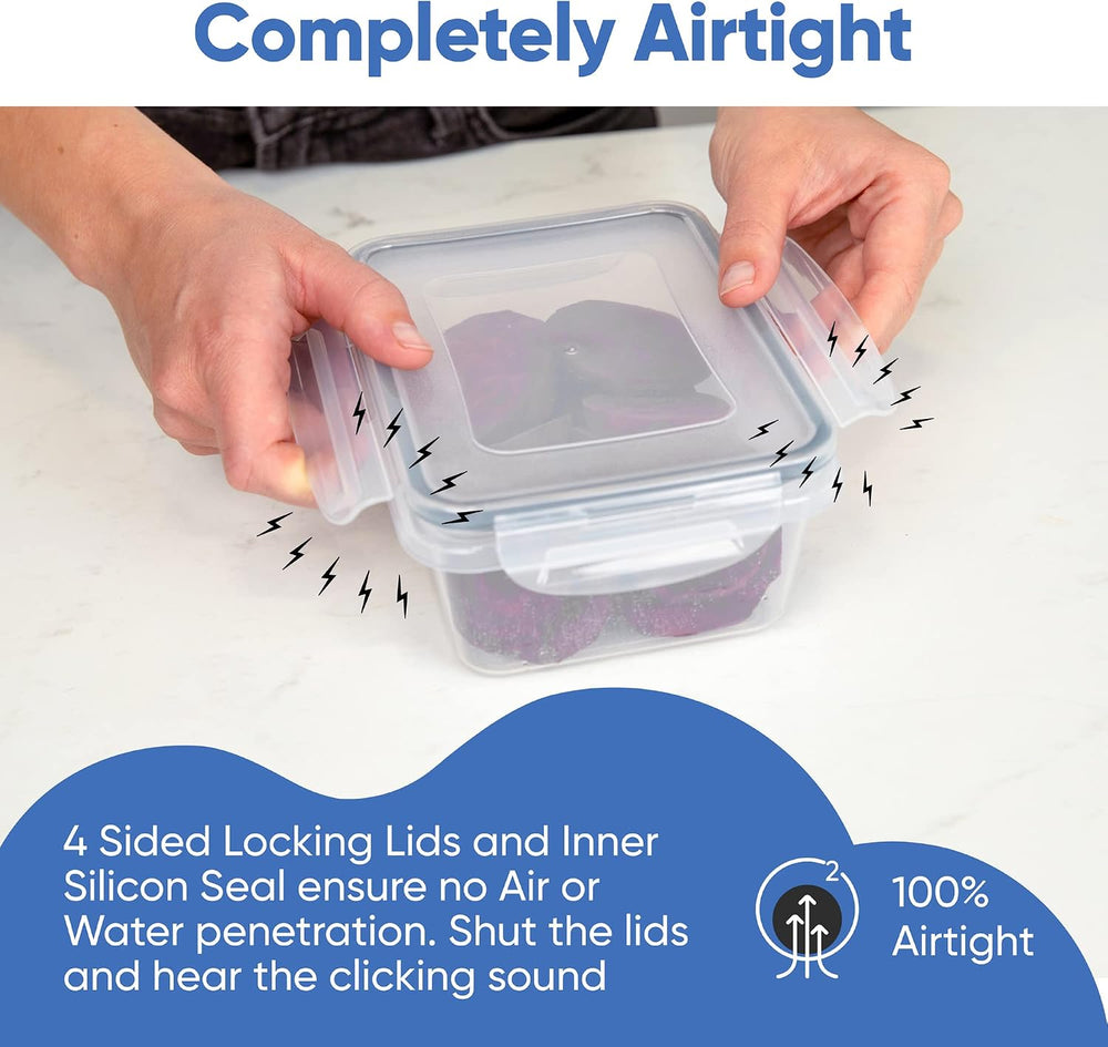 Chef's Path 32 Piece Airtight Food Storage Containers with Easy Snap Lids...