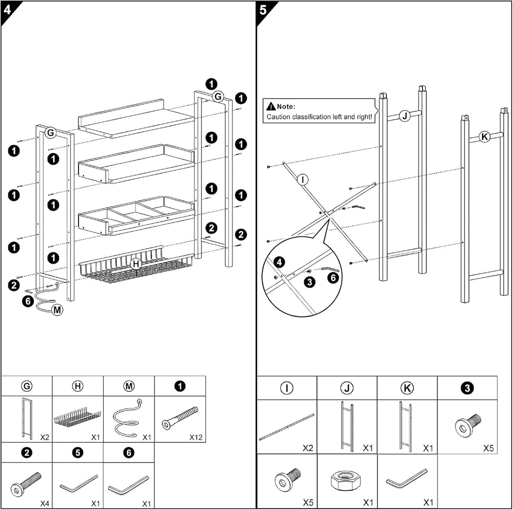 Over The Toilet Storage Cabinet,4 Tier Bathroom Organizer and Storage With Ad...