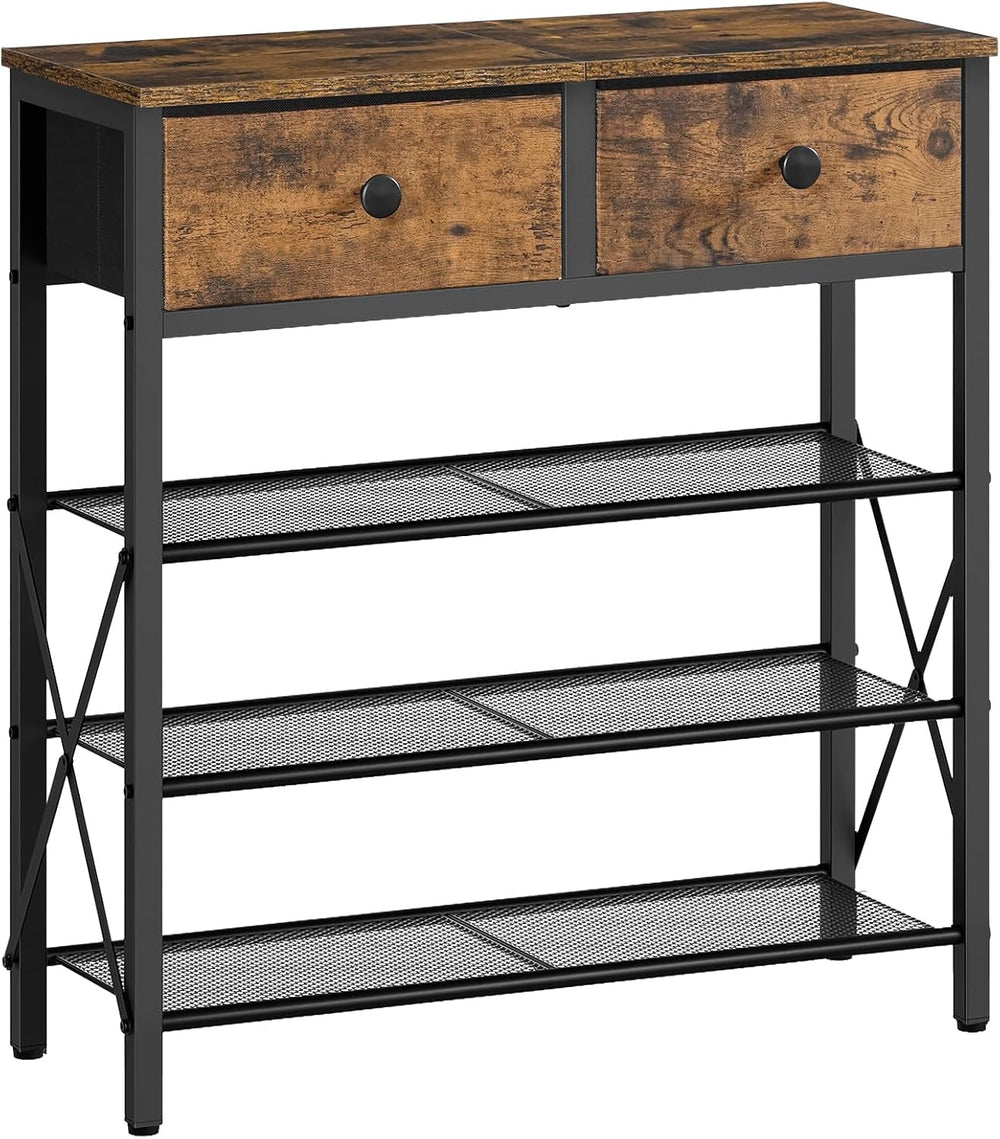 YATINEY 4 Tier Shoe Rack, Large Capacity Shoe Storage Organizer, Metal Shoe S...