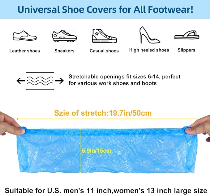 1000 Pcs Shoe Covers Disposable, Reliable Shoe Covers