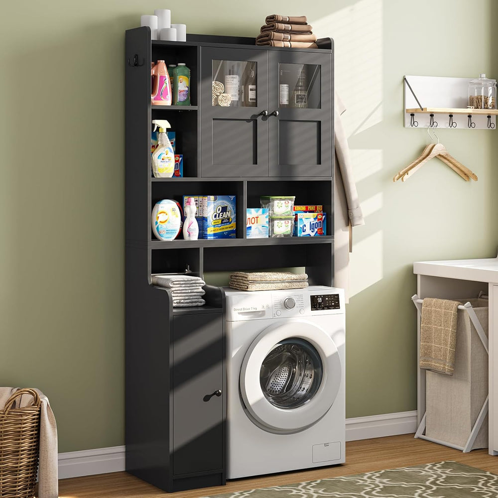 Itaar Over The Toilet Storage Cabinet, Over Toilet Bathroom Organizer with Gl...