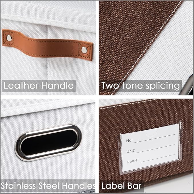 PRANDOM Foldable Storage Bins (3-Pack)