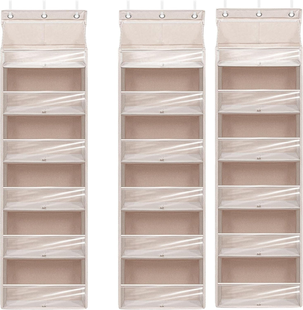 Over Door Organizer with 6 Extra Large Pockets 12 Side Pockets, Sturdy Closet...
