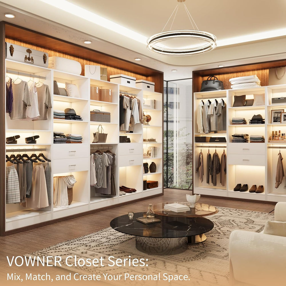 VOWNER 25''W Freestanding Closet System Walk-in Wardrobe Closet Tower